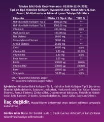 Artecoll Kollejen. artekol tip 1-3 kollajen
