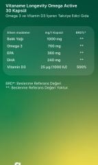 Omega Active (Omega 3, DHA, EPA, D3)