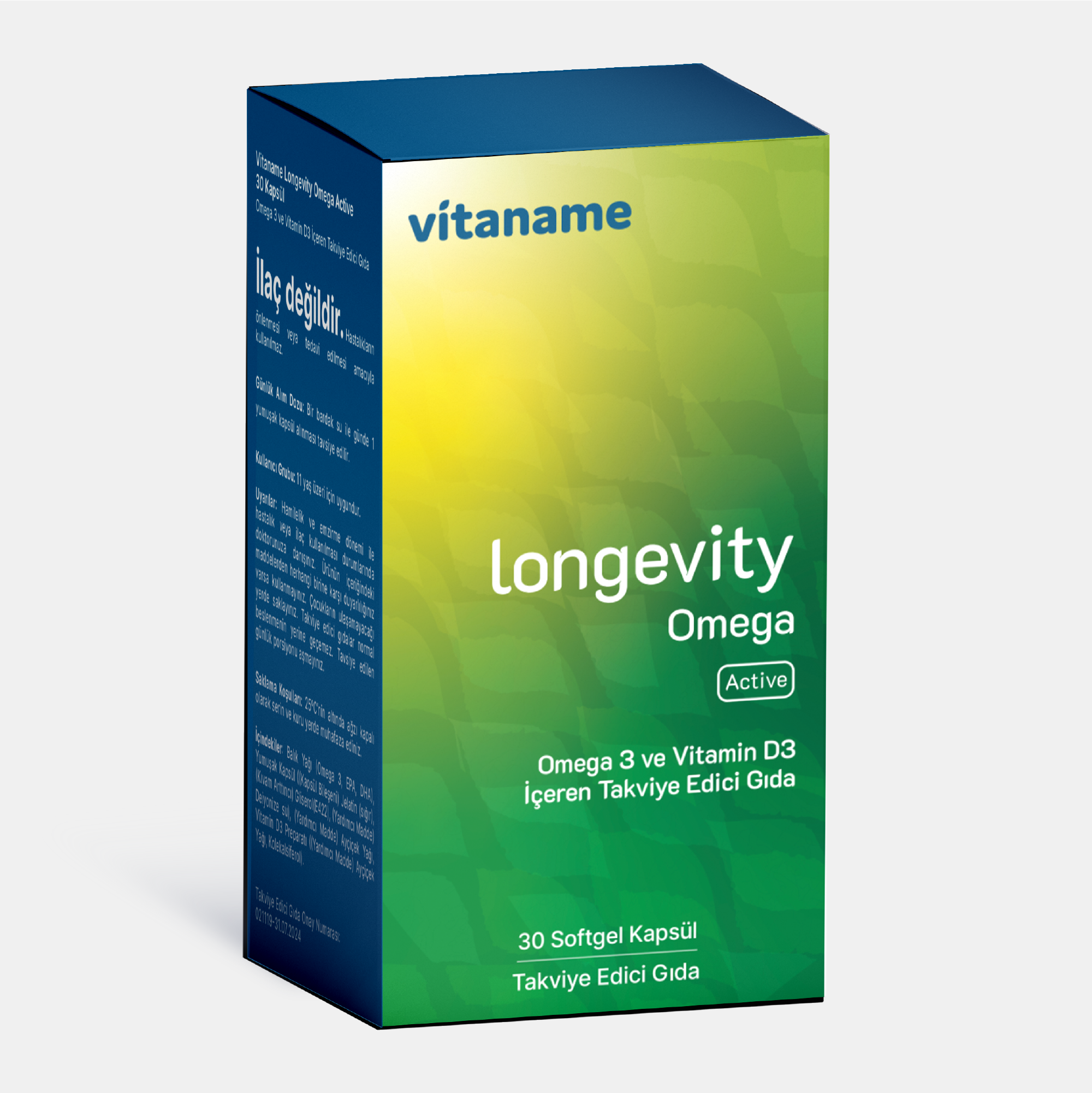 Omega Active (Omega 3, DHA, EPA, D3)