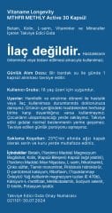 AKTİF METİL Vitaname Longevity – MTHFR Methyl Active