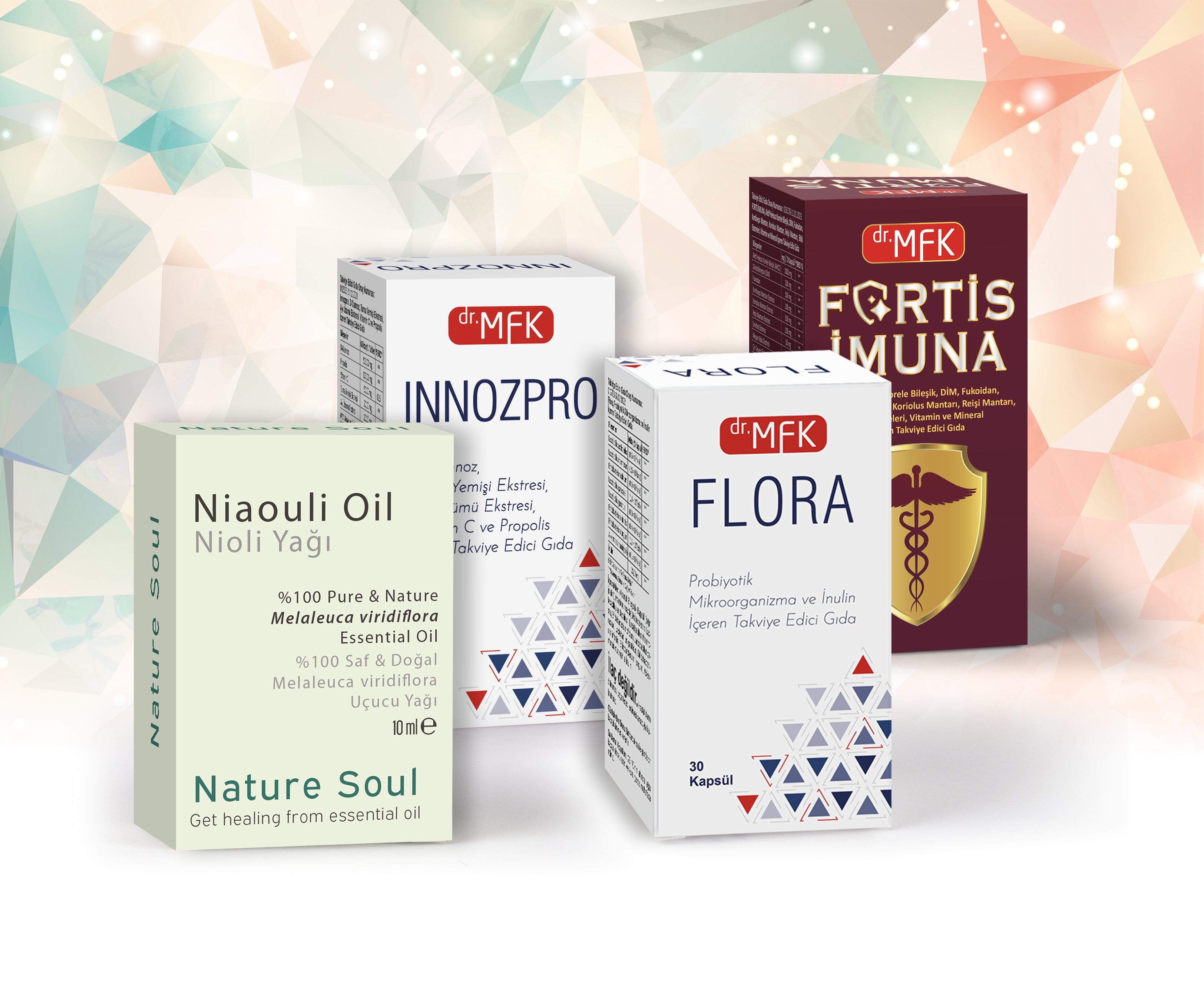 İmmun paket (Nioli, İnnozpro, Fortis İmuna flora).