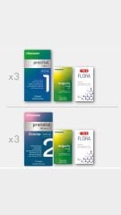 Eş 2  PREMİUM EŞ PAKETİ 3Ay {Ovictor} (3 adet Prevital Man 1, 6 adet Omega Active, 6 adet Flora, 3 adet Prenatal Woman 2 Avictor)