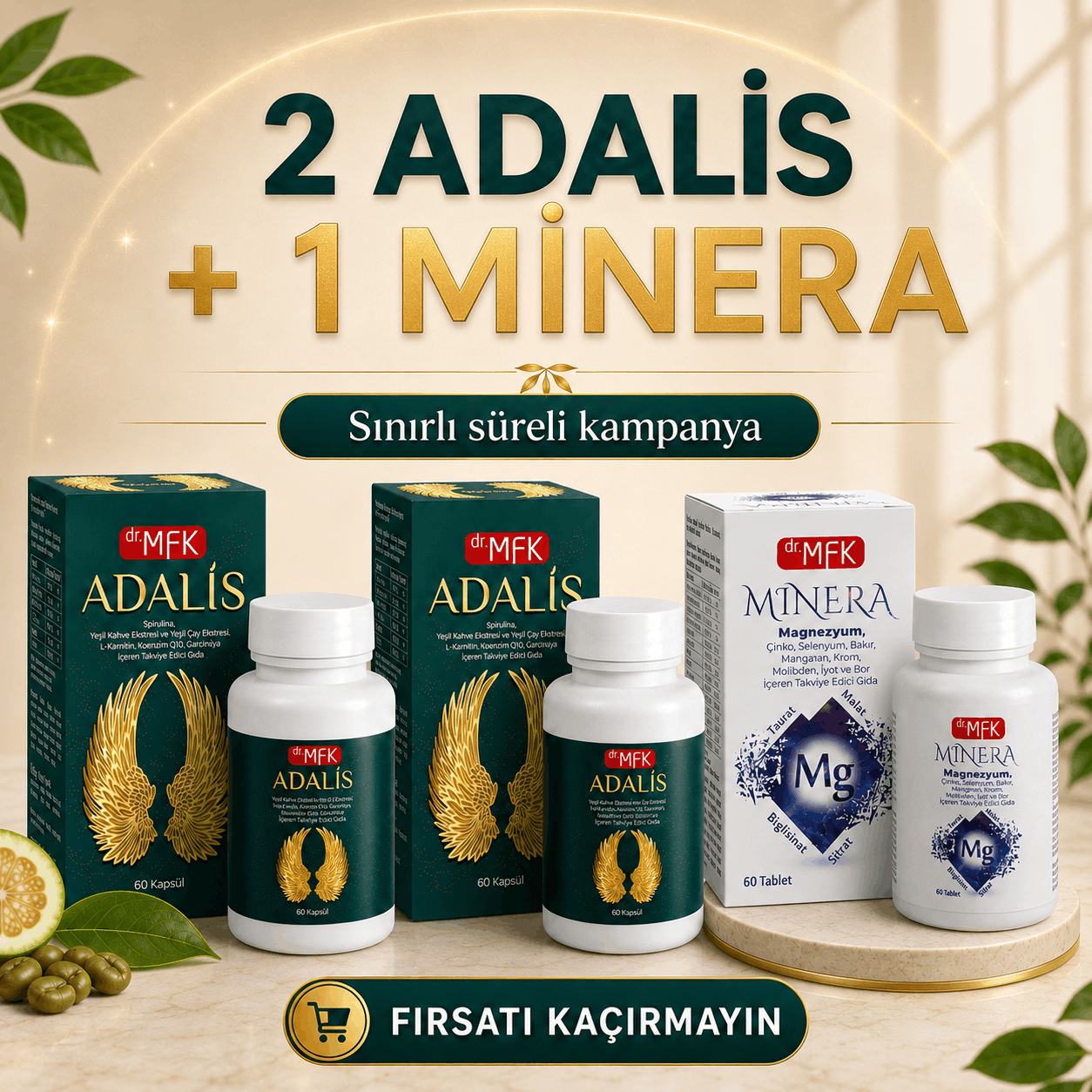 2 ADALİS + 1 MİNERA KAMPANYA