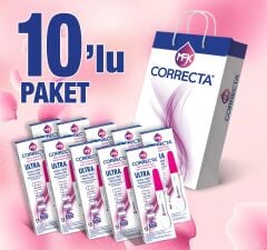 Correcta Ultra Erken Gebelik Testi 10'lu Süper Fırsat Paketi - Kesintisiz Takip & Ultra Hassasiyet