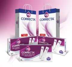 Correcta Hızlı Gebelik (HCG) Testi 3'lü Paket - Pratik Takip ve Güvenilir Sonuç